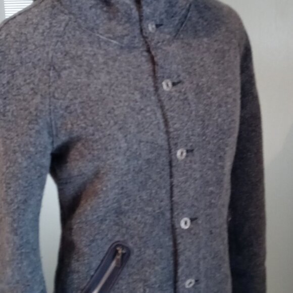 Pre-owned Diesel Long Button-up hooded wool jacket Size M - Picture 4 of 11